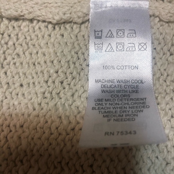 RUBY MOON Open Front Long Sweater Cardigan Ivory - Picture 5 of 6